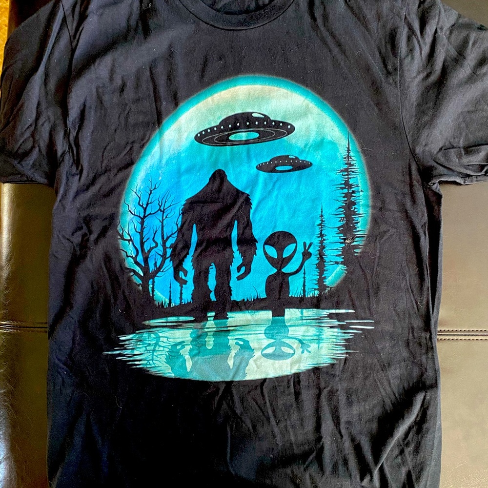 Bigfoot, UFO, Alien T-Shirt